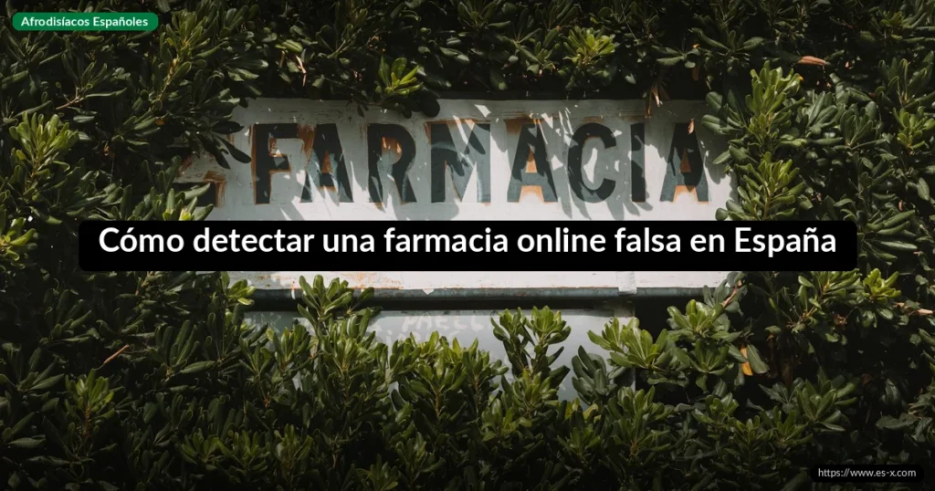 Cómo detectar una farmacia online falsa en España