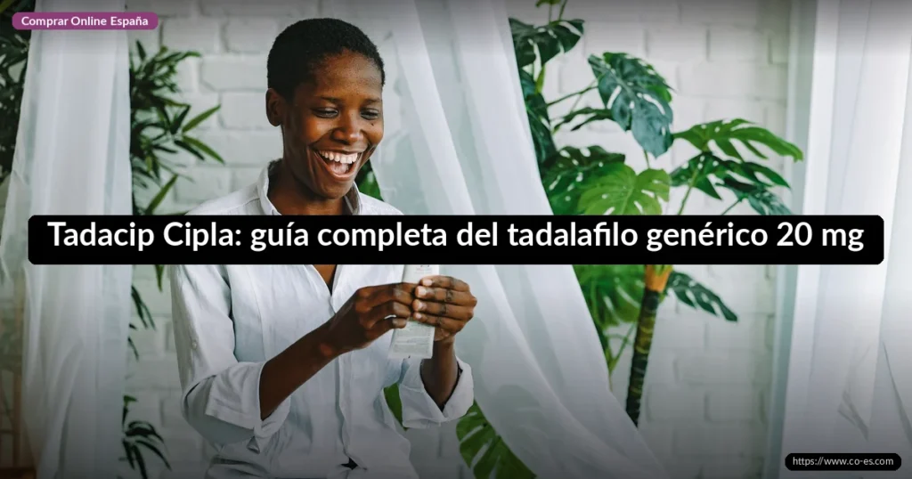 Tadacip Cipla: guía completa del tadalafilo genérico 20 mg